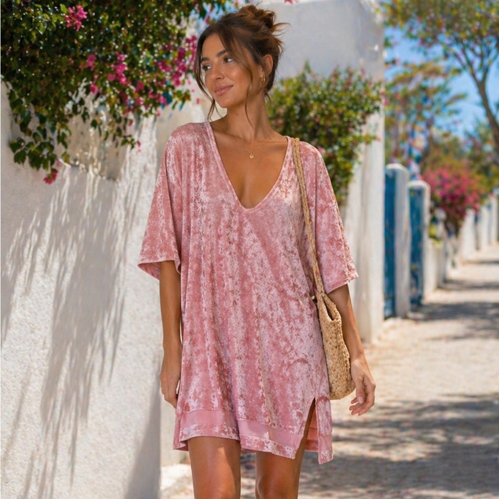 Free People Crushed Velvet Dress